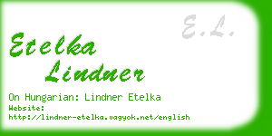 etelka lindner business card